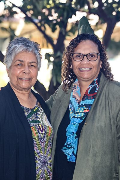 Aunty Lesley Williams and Sherry Holzapfel, Executive Director, Aboriginal and Torres Strait Islander Health