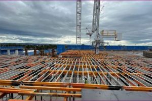 Clinical Services Building construction site – April 2022 