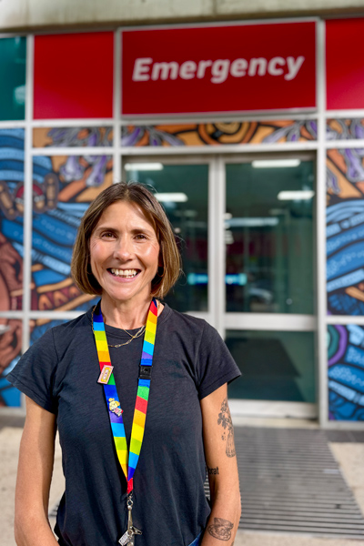Kylie Sandon is one of RBWH's 24/7 Emergency and Trauma Centre social workers