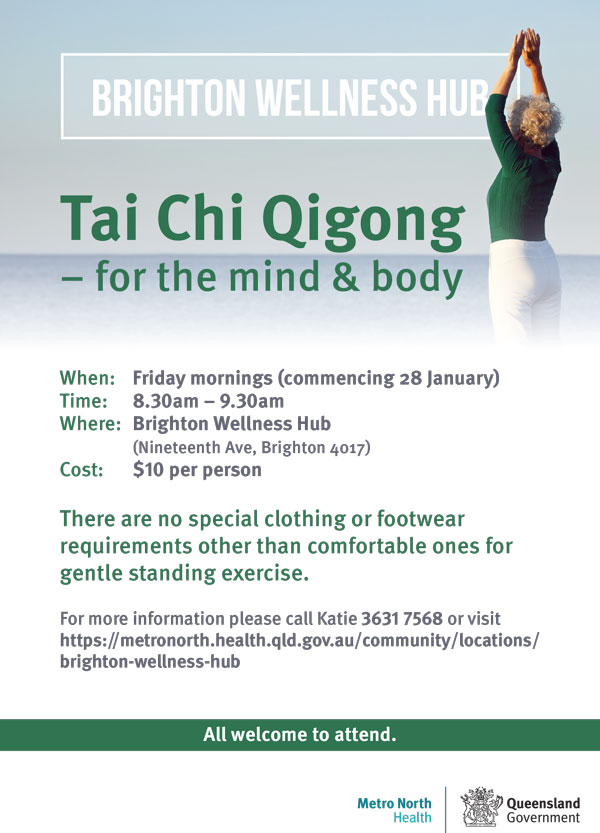 Brighton Wellness Hub - Tai Chi Qigong flyer