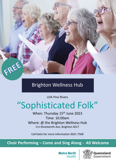 Brighton Wellness Hub Sophisticated Folk flyer