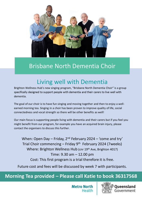 Dementia Choir flyer