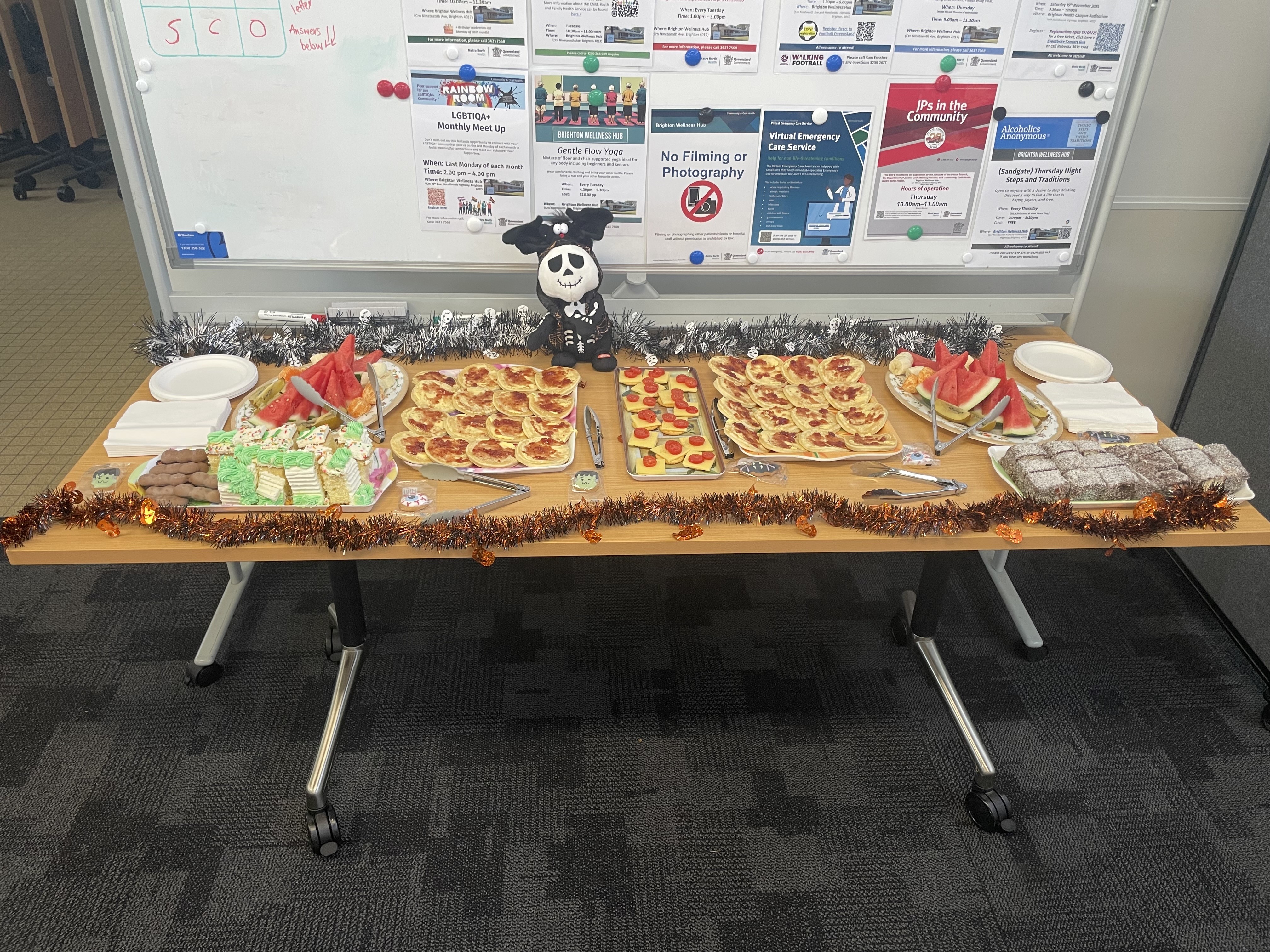 Dementia choir Halloween morning tea