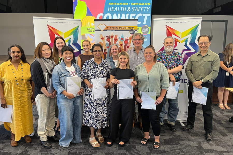 A second presentation was held recently to acknowledge the length of service of Metro North Oral Health service staff.