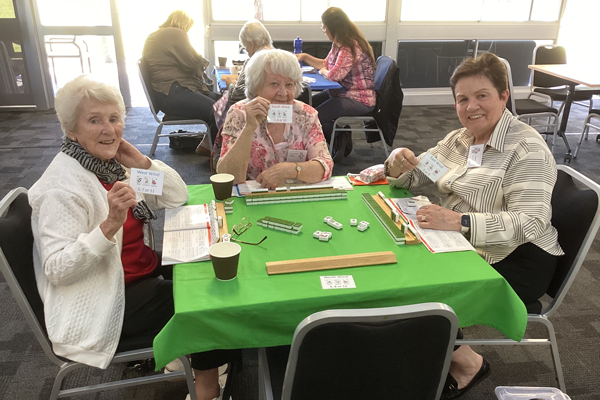 Mahjong combo cards