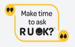 Make time to ask R U OK? campaign ad