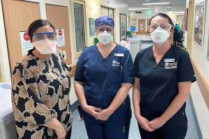 Ward 1E visit with Nurse Unit Manager, Angela Coram and Registered Nurse, Selena Westley.
