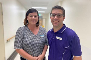 Kirsty Rogan and Michael Williams from the Clinical Pharmacology team at TPCH