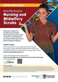 Nursing and midwifery scrubs flyer