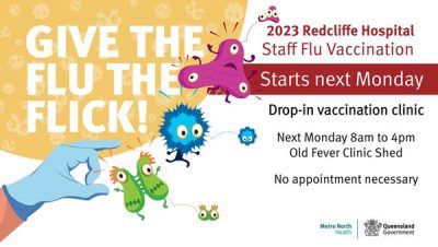 Redcliffe Hospital Staff Flu vaccination date information