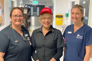 Alanna Geary, Chief Nursing and Midwifery Officer, visits Redcliffe Hospital