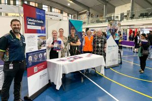 Caboolture Hospital and Metro North Health staff at the St Columban’s College Explore Your Future Expo