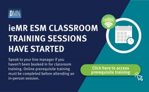 Redcliffe Hospital ieMR ESM classroom training sessions have started campaign advertisement