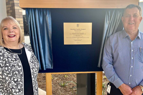 Caboolture Satellite Hospital opening day plaque