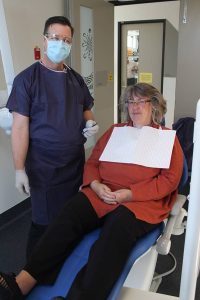 First Oral Health Clinic patient at the Caboolture Satellite Hospital