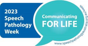 2023 Speech Pathology Week Communicating for life logo