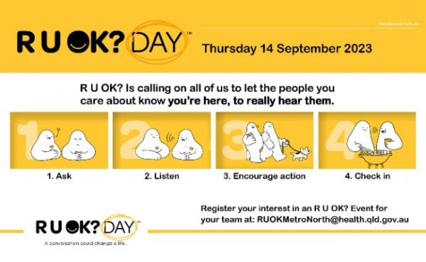RUOK? DAY Thursday 14 September 2023 campaign ad