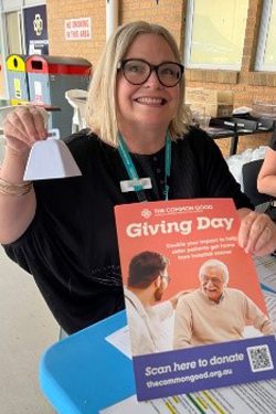 Ann Whalley, Coordinator, Learning and Development at Caboolture Hospital on Giving Day