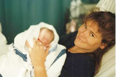 Michelle Kilah with her second born child at Caboolture Hospital
