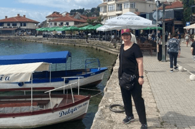 Pat Andre, Nurse Manager at Caboolture Hospital, pictured on holiday in Romania