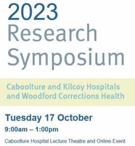 2023 Research Symposium at Caboolture Hospital graphic