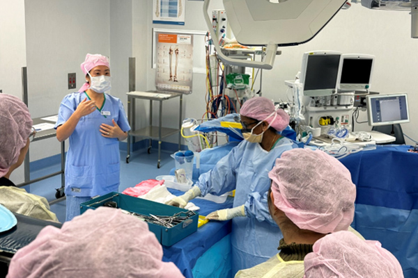 A tour of the operating theatres during the Perioperative Services’ open day