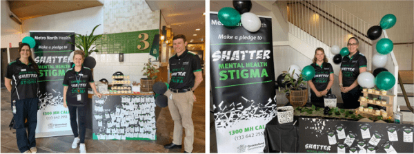 Staff launching Shatter the Stigma campaign at the Oral Health Centre, and STARS