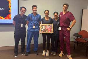 Trivia Quiz winners Team Shmasro, Gastroenterology
