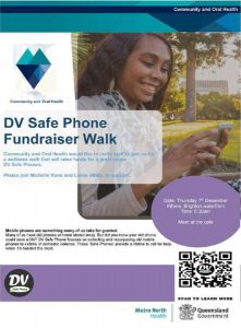 Domestic Violence Safe Phone Fundraiser Walk poster