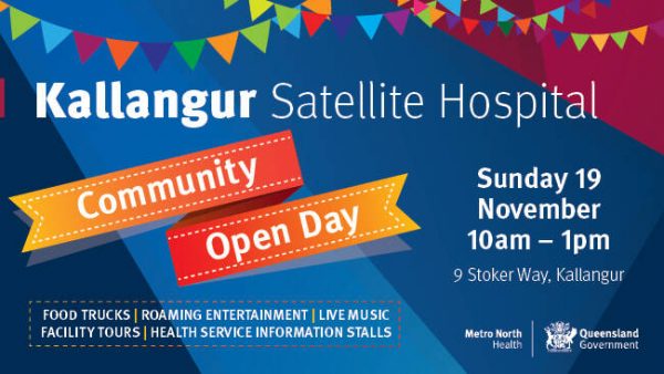 Kallangur Satellite Hospital Community Open Day, 19 November advertisement