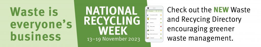 National Recycling Week 13-19 November 2023 web banner 