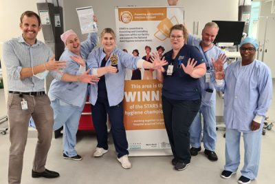 Winners of the 2023 fourth quarter Hand Hygiene Awards at STARS