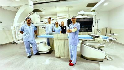 Department of Medical Imaging team in completed refurbishment of Angiography Suite 2 at RBWH