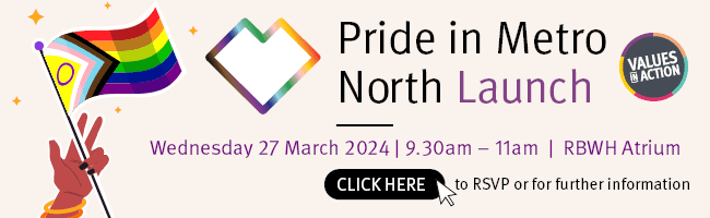 Pride in Metro North Launch campaign ad for 27 March 2024