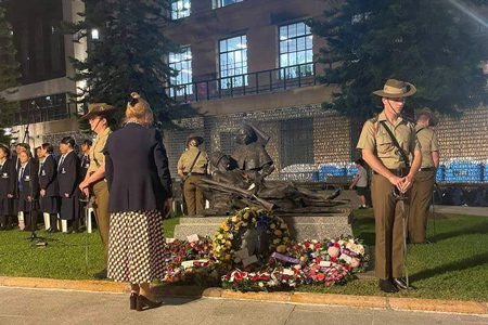 Alanna at ANZAC Square