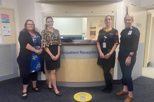 Some members of the Outpatients Administration team