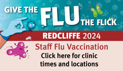 Redcliffe Hospital Staff Flu Vaccination times and locations