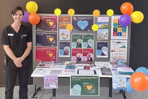 Palliative Care Week display in the Caboolture foyer