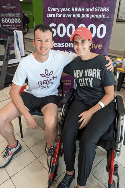 Former professional cricketer Jon Dooley with daughter Josie Dooley