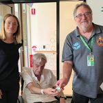 Patient Murray receives recognition for service during Cyclone Tracy
