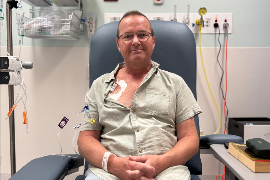 Andrew Mansfield, 55-year-old Caboolture local, can now get care closer to home.