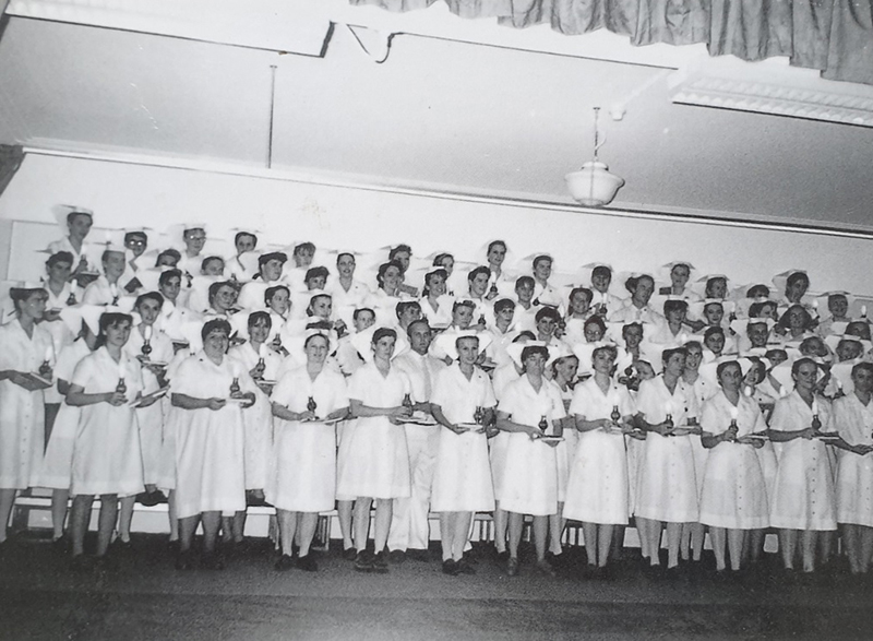 1993 – Last nurses trainee graduation class recreation room in Lady Lamington Nurses’ Home