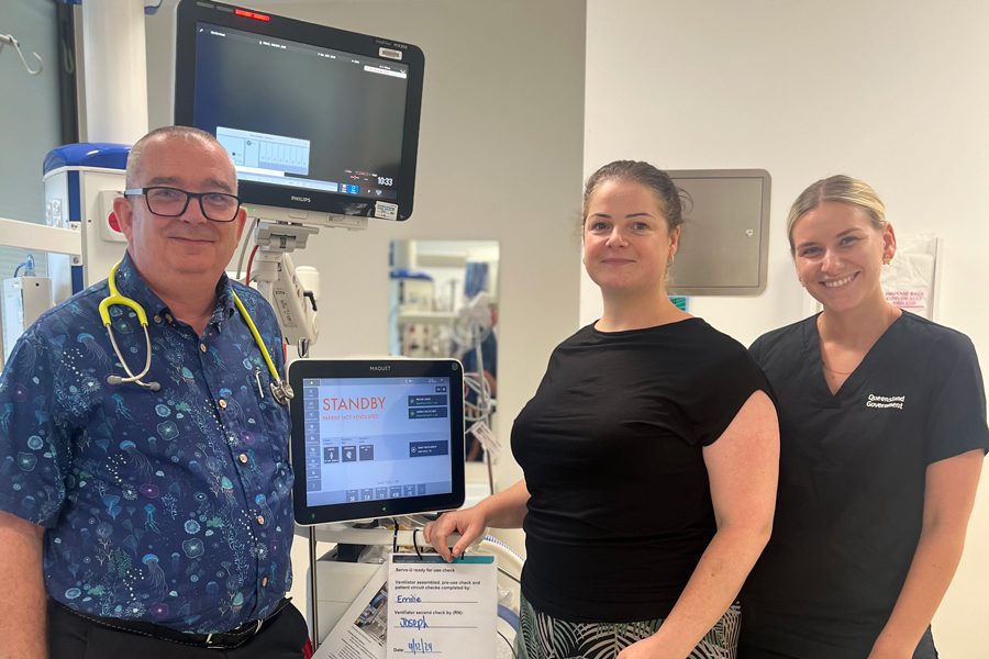 Dr Stuart Baker, Laura Smith and Emma Proctor are the team behind Redcliffe Hospital's Post-ICU follow-up clinic.