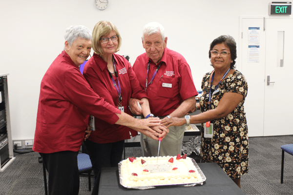 Volunteer chaplains share the thanks of Redcliffe Hospital staff for Pastoral Care Week.
