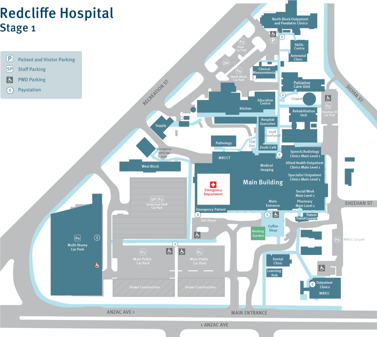 Maps and directions - Redcliffe Hospital