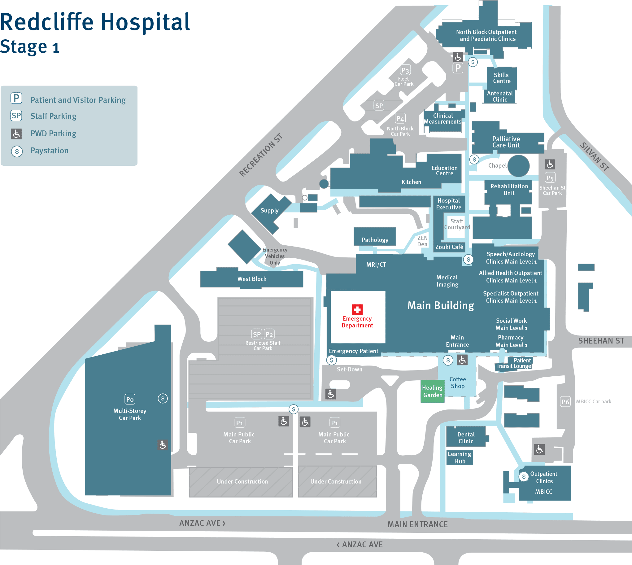 Maps and directions - Redcliffe Hospital