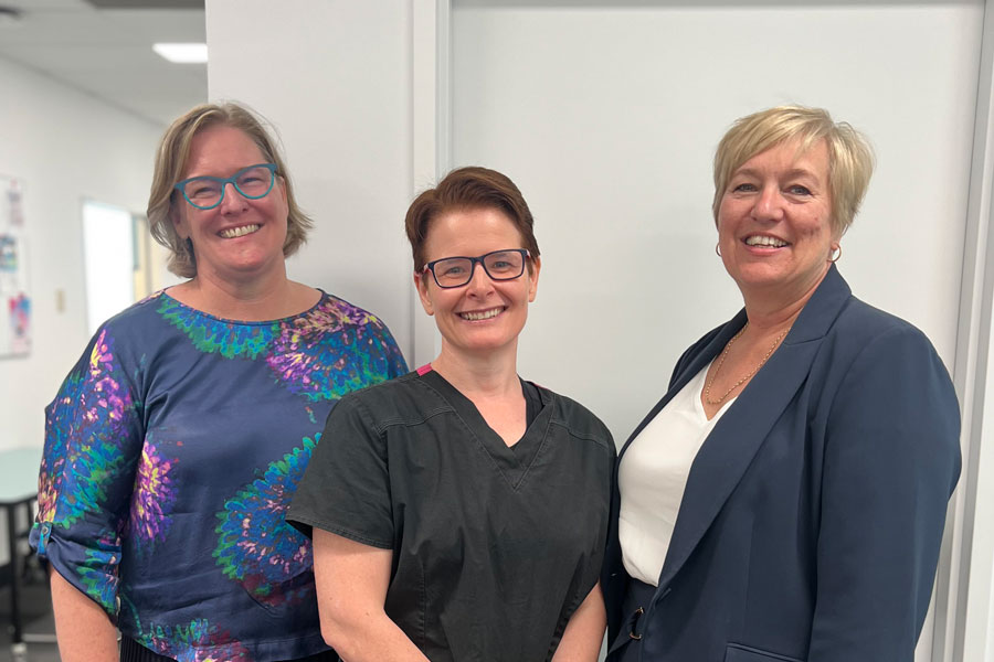 RBWH Obstetric Physician Professor Leonie Callaway, Obstetric Medicine Clinical Director Dr Helen Barrett and Clinical Director Obstetric Medicine Dr Karin Lust