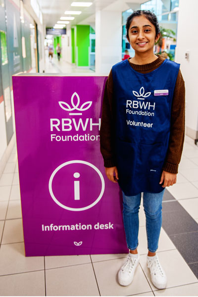 RBWH Foundation Volunteer Lavinia Arias