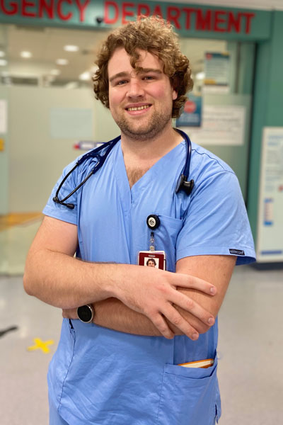 Medical intern Jack Cooper at Caboolture Hospital