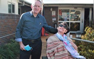 Tania and Bob at the old Jacana Acquired Brain Injury Centre in 2017